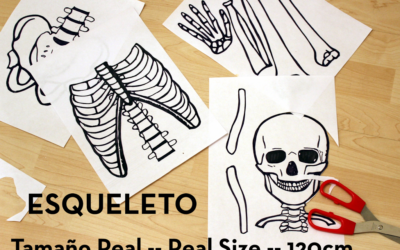 Esqueleto en Tamaño Real — Imprimible Gratis