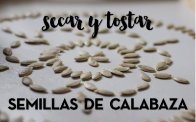 HALLOWEEN: SECAR Y TOSTAR SEMILLAS DE CALABAZA
