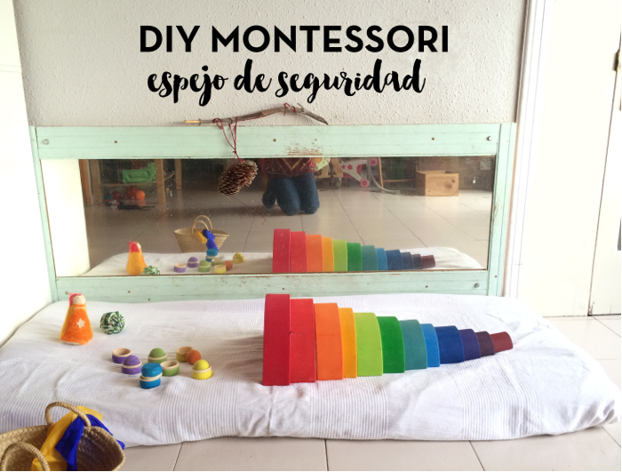 Habitación Montessori para bebés: DIY espejo de seguridad